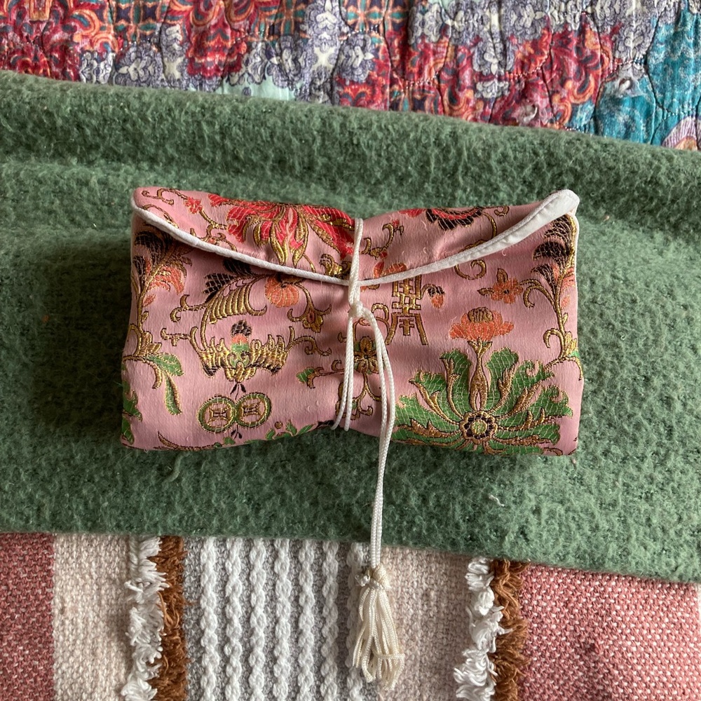 Vintage Chinese jewelry travel roll
